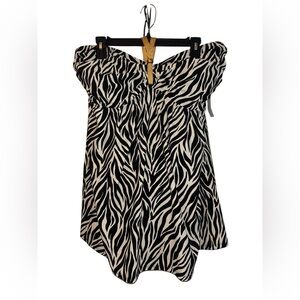 Jaclyn Smith Zebra Print Swimsuit NWT
